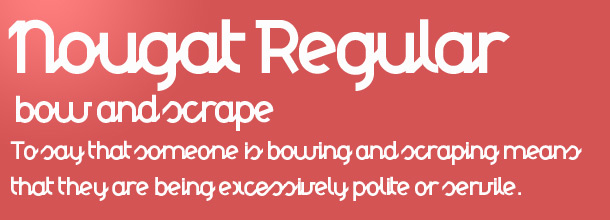 Web designer York - free Nougat Regular font for website Web designer York - free Nougat Regular font for website